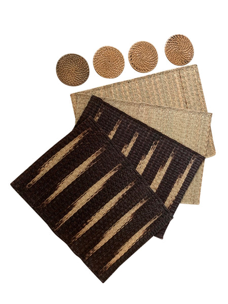 CRAFTMAVEN KITCHEN & TABLE #2 RATTAN PLACEMAT AND COASTERS